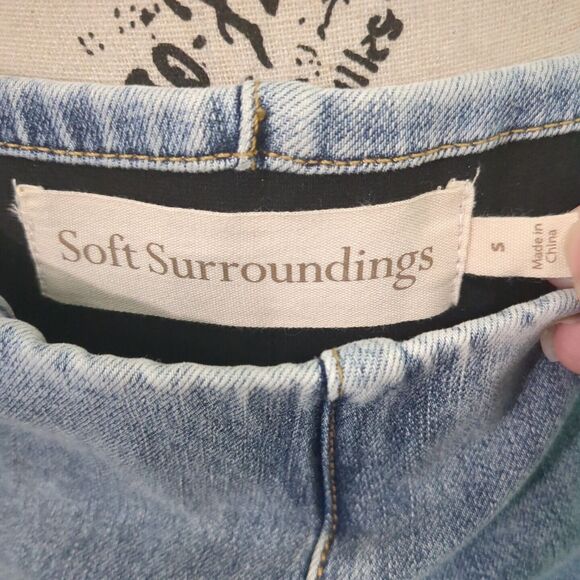 Surroundings  Womens Ankle Jeans Ultimate Braided Knot Pull On Mid Rise - Picture 7 of 7